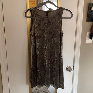 Velvet mini dress